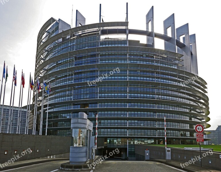 European Parliament Strasbourg European Union Eu Ue