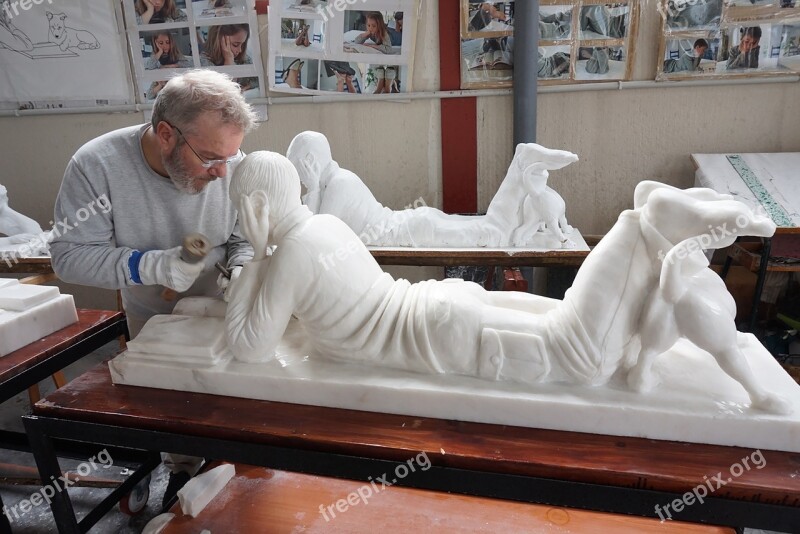 Sculpture Marble Sculptor John Wall Statue