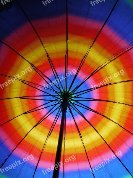 Umbrella Rainbow Colors Free Photos