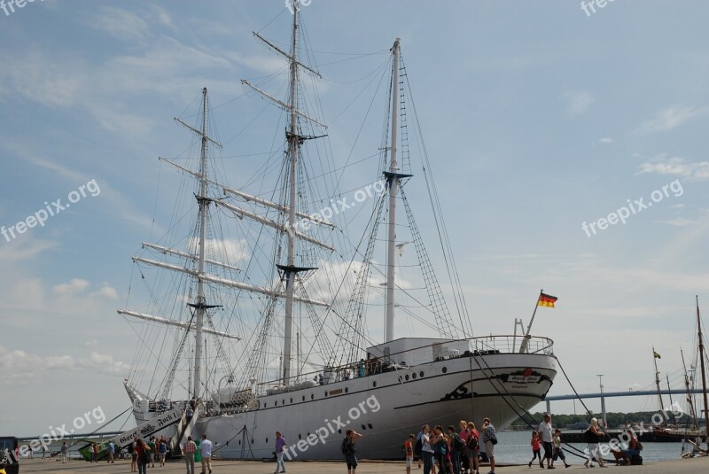 Gorch Fock Sailing Vessel Port Sail Stralsund