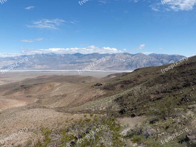 Death Valley National Park Desert Scenery Mountains