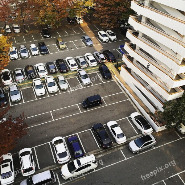 Apartments Car Vehicle Parking Parking Line