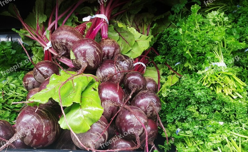 Vegetables Beets Beetroot Parsley Greens