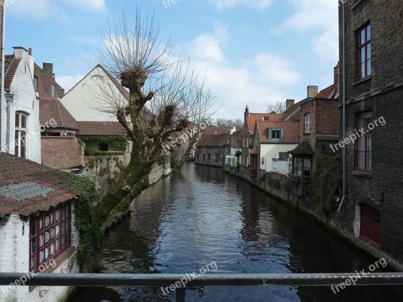 Brugge City Bruges Architecture Historically