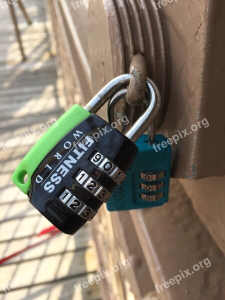 Padlock Bridge In Love Romantic Free Photos