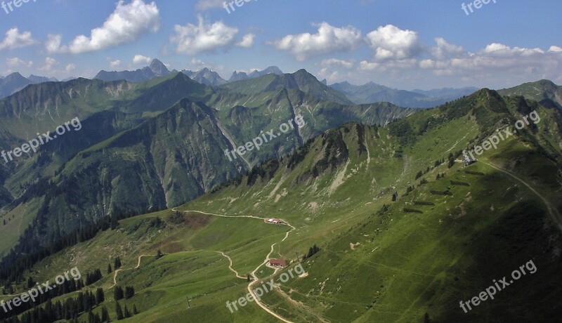 Oberallgäu Fellhorn Hiking Mountains Alpine