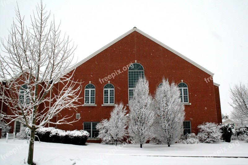 Park View Mennonite Church Mennonite Church Winter Snow