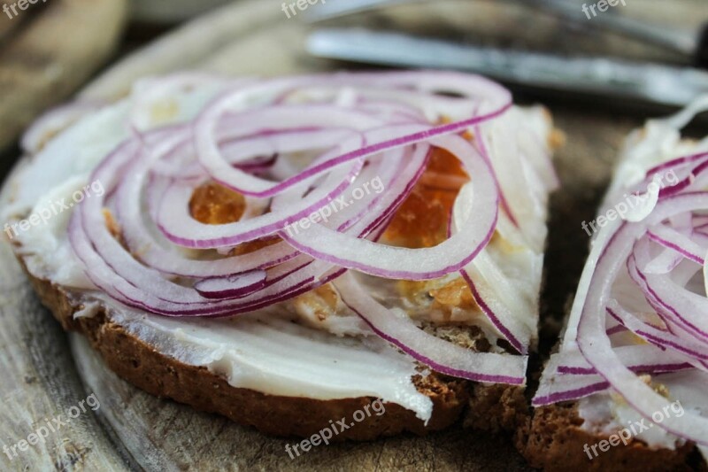 Lard Bread Sandwich Bread Snack Jause