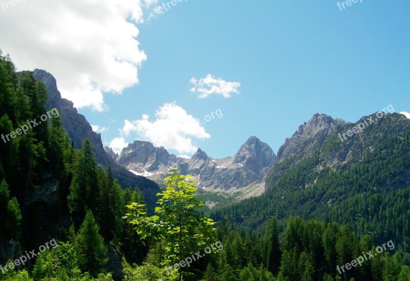 Landscape Alpine Mountains Mountain Peaks Free Photos