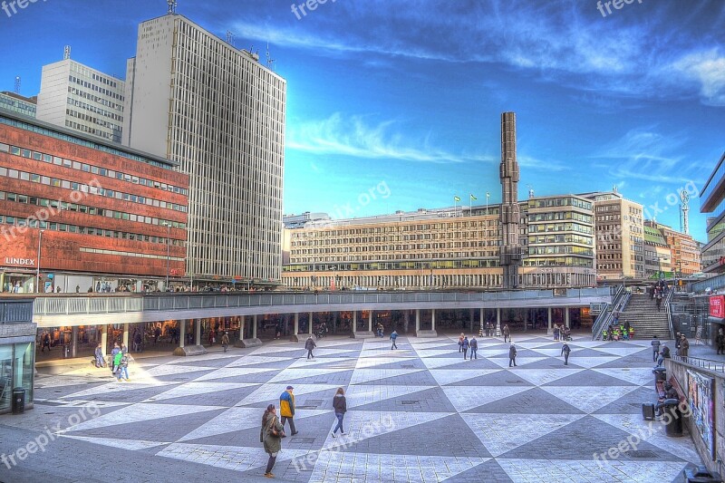 Square Stockholm Plate Sergels Torg Sweden