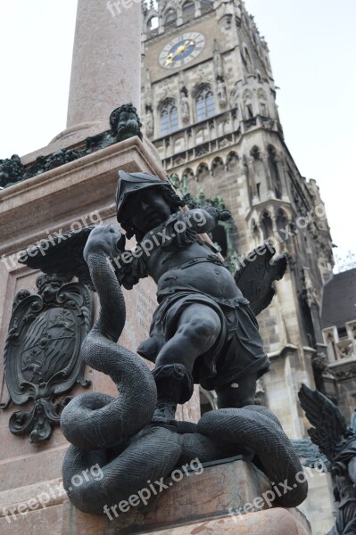 Munich Monument Cathedral City Landmark