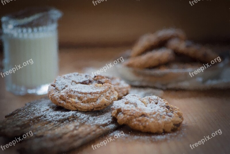 Cookies Sweet Pastries Eat Food