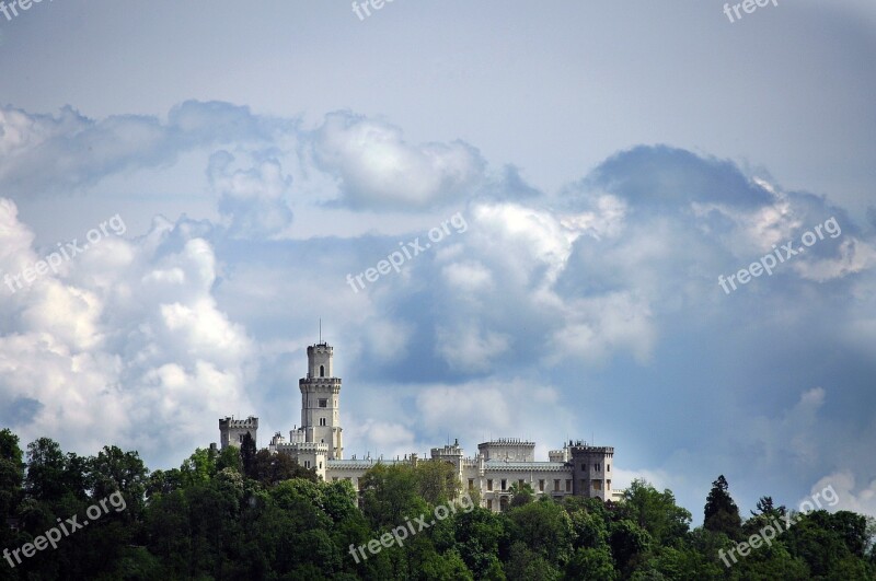 Castle Architecture Hluboka Monument South Bohemia