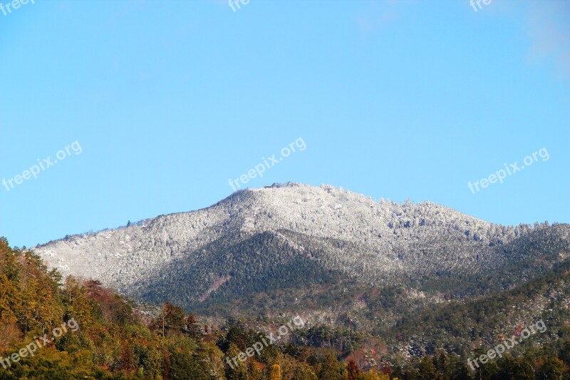 Mountain Snow Winter White Sky