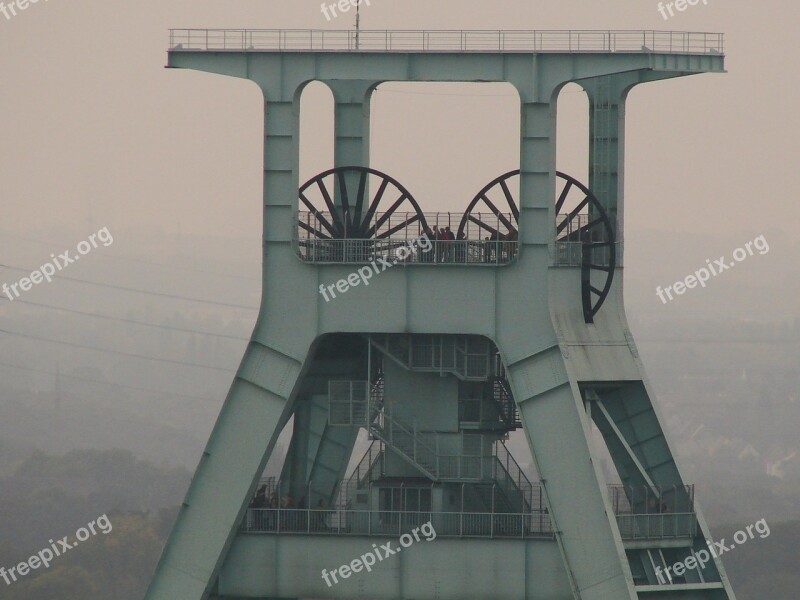 Headframe Industry Ruhr Area Carbon Mining