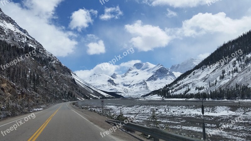 Highway Mountains Scenic Landscape Mountain Road