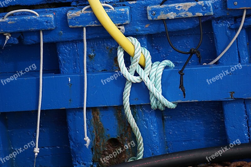 Strings Ropes Sea Sailboat Boat