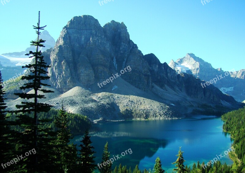 Lake Mountains Scenic Nature Landscape