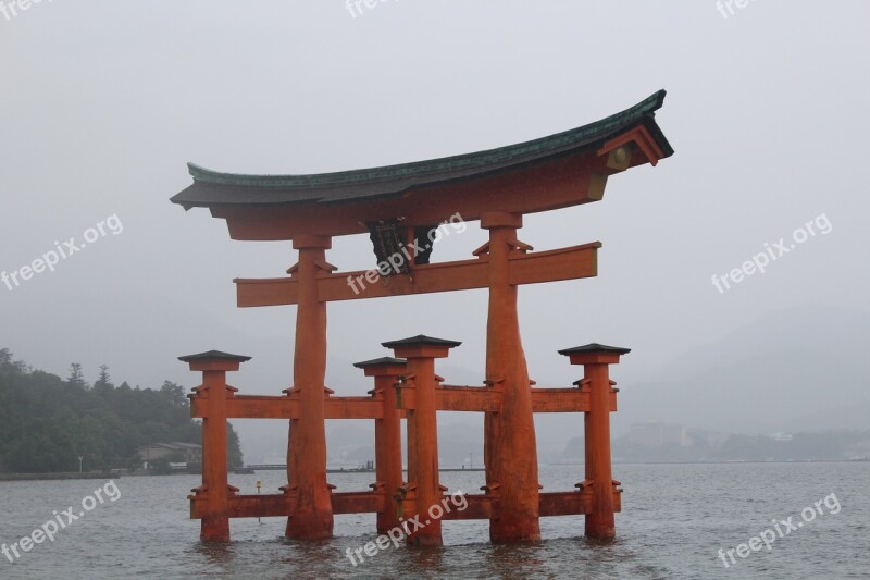 Miyajima Tori Japan Free Photos