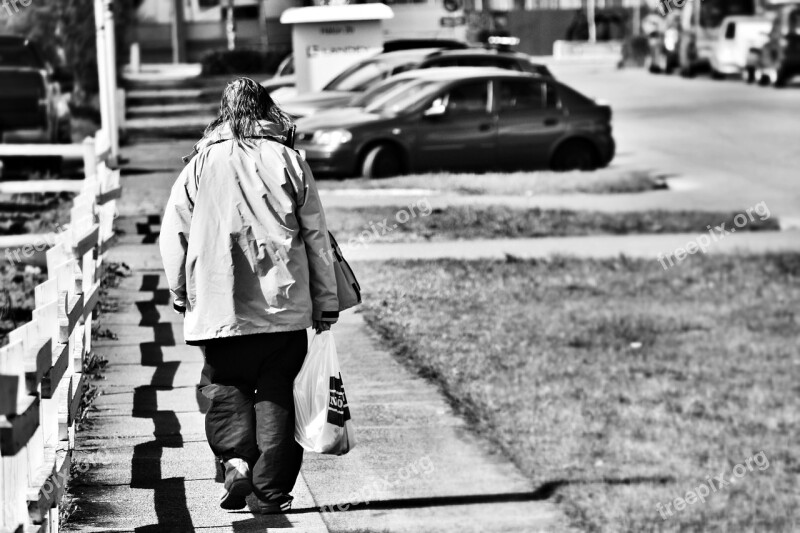 Homeless Local Iceland Person Black And White