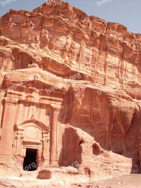 Jordan Temple Petra Desert Ancient