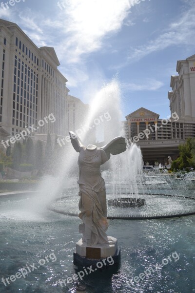 Vegas Venus De Milo Fountain Usa Sunny