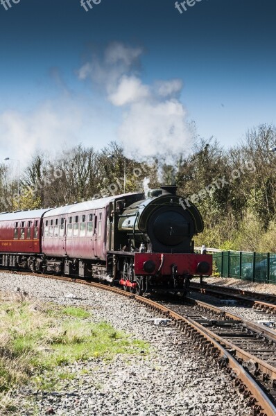 Steam Train Outdoors Train Steam Locomotive