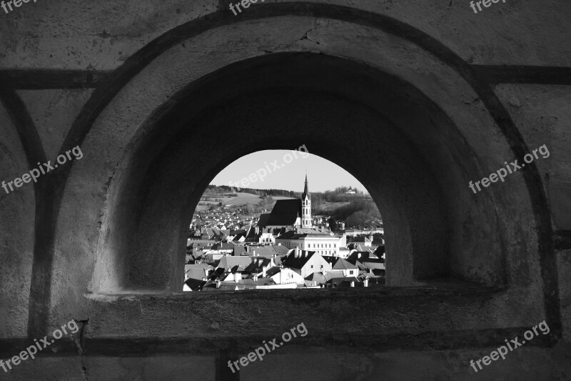 Czech Krumlov Church Czech Republic Vista City