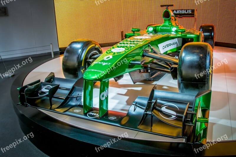 Formula 1 Racing Car Auto Caterham Exhibition