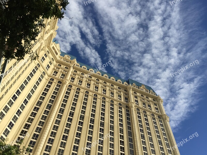 Las Vegas Strip Hotel Building Sky Perspective