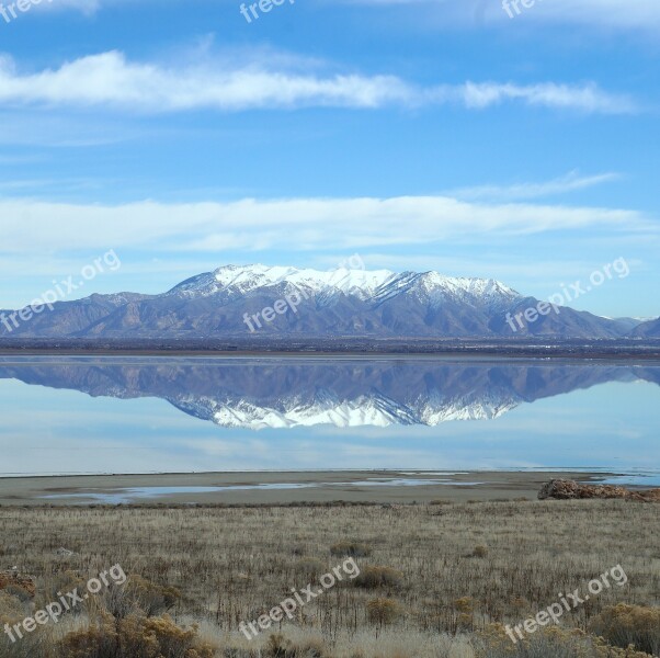 Great Salt Lake Antelope Island Utah United States Free Photos