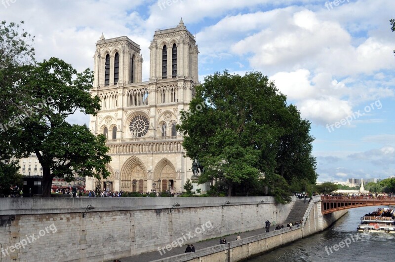 Notre-dame Paris Architecture Free Photos