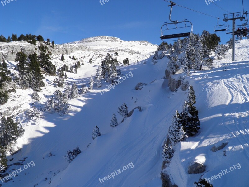 Villard-de-lans France Snow Winter Mountain