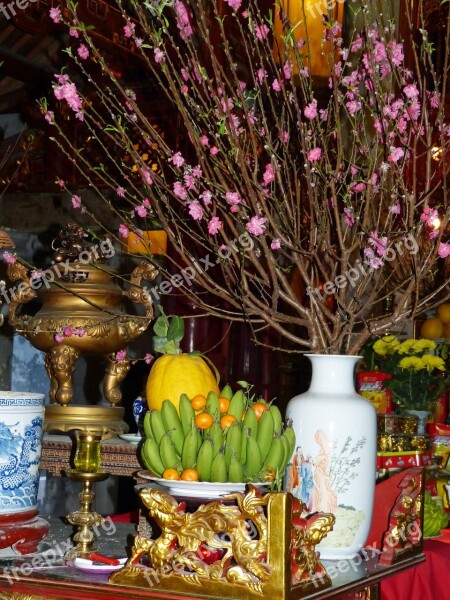 Vietnam Asia Hanoi Temple Buddhism