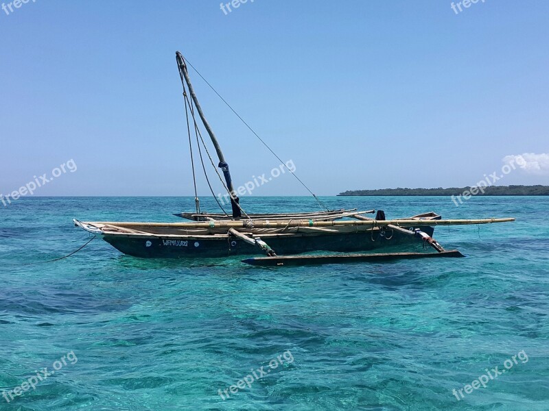 Zanzibar Boat Africa Ocean Holidays