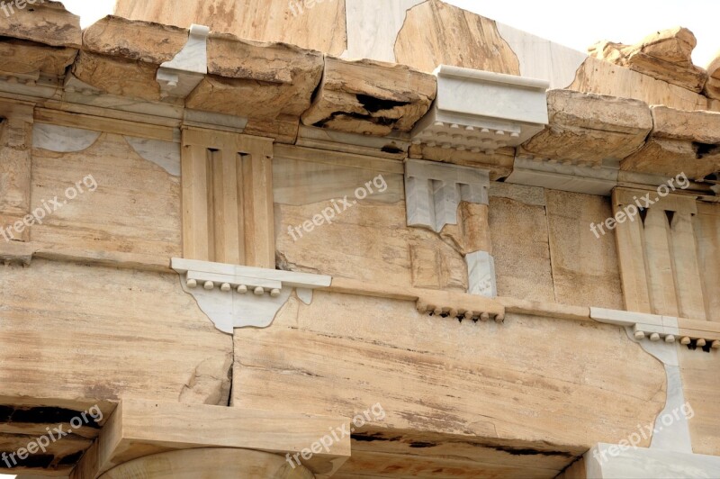 Athens Acropolis Architecture Ancient History Free Photos