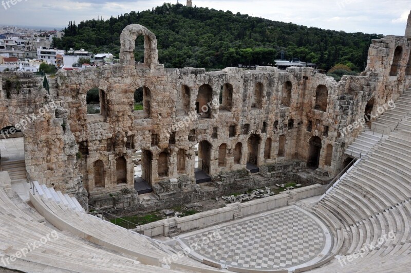 Athens Theatre Ancient History Free Photos