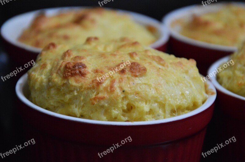 Cheese Soufflé Salt Food Cooking