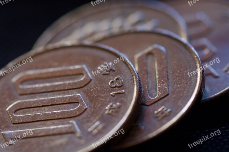 Money Coin Yen Loose Change Cash