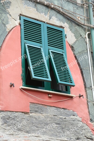 Italy Windows Shutters Houses Green