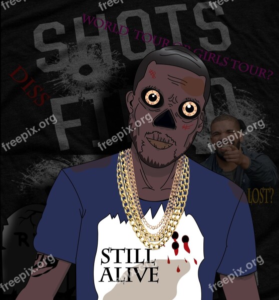 Zombie Meek Mills Rapper Cartoon Free Photos