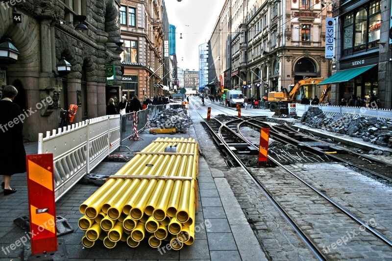 Helsinki Mannerheiminkatu Decoration Open Opened