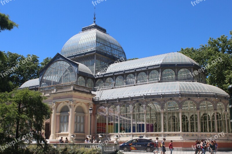 Crystal Palace Madrid Spain Architecture Glass