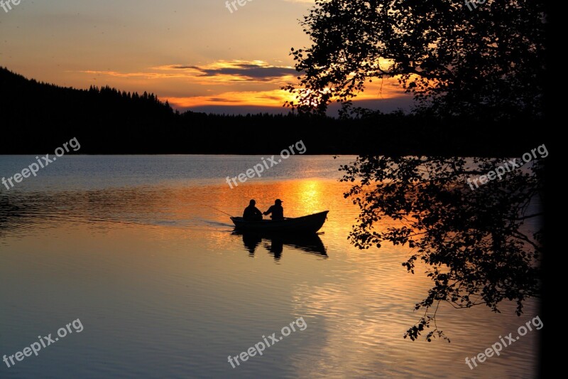 Norway Landscape The Nature Of The Water Fishing