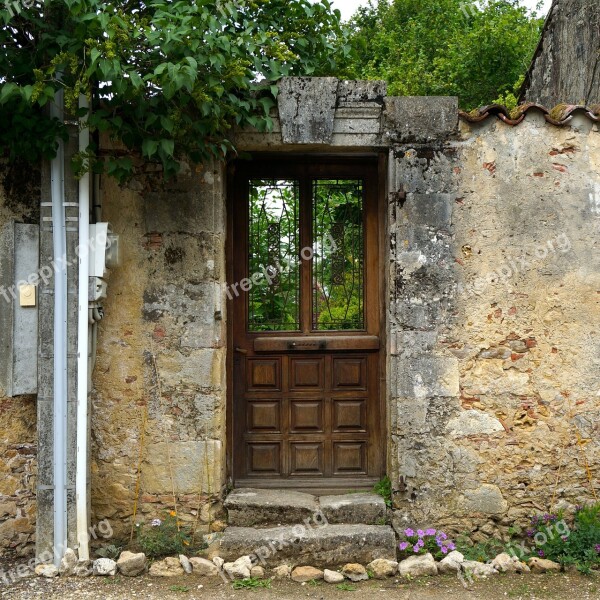 Door Secret Garden Wall Village Free Photos