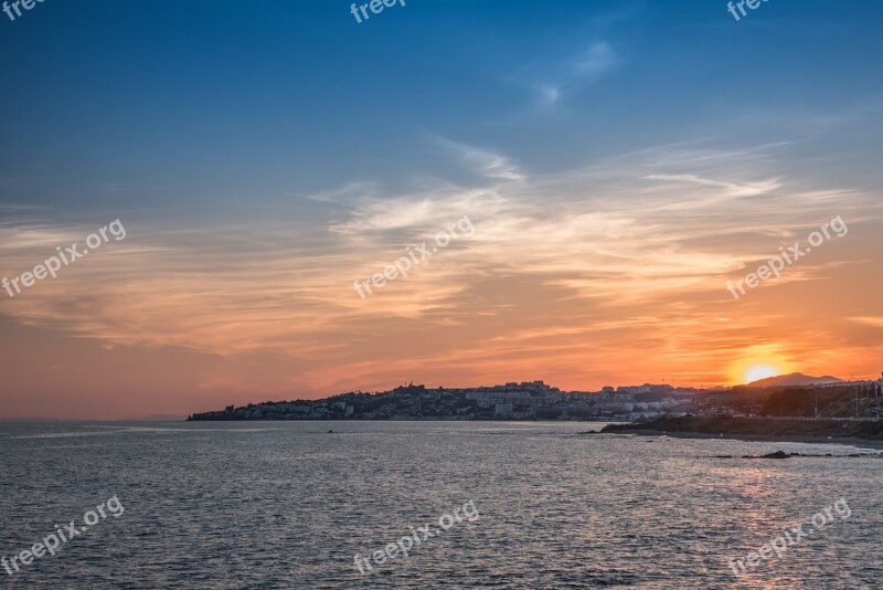 Sunset Lighthouse Mijas Calaburras Beach