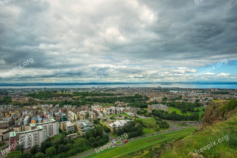 Holyrood Park In Edinburgh Edinburgh City View City Skyline View