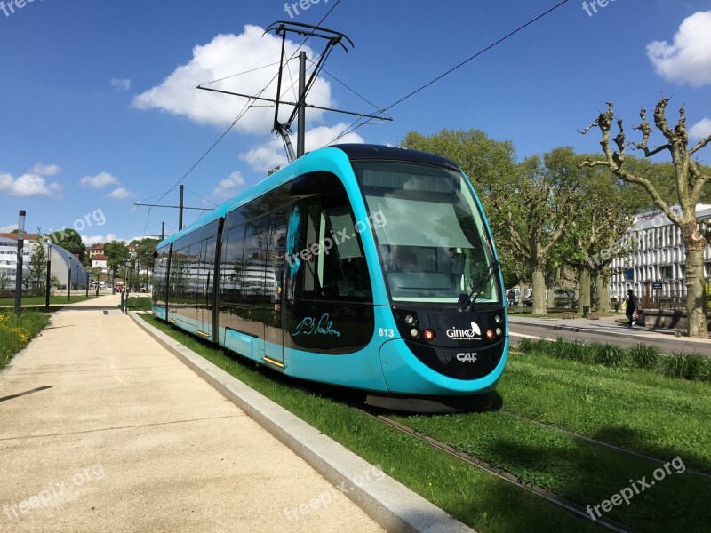 Tram Transport Ecological Nature Respect Modern