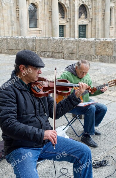 Buskers Violin Musician Fiddle Violinist