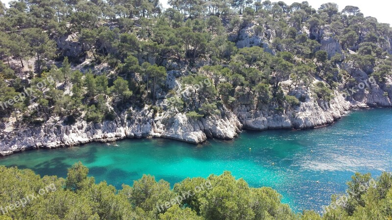 Landscape Nature Blue Creeks Marseille